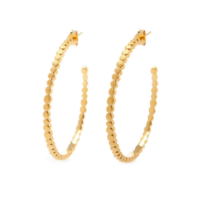 Hoops Earrings - Πολύ κομψοί και παράλληλα εντυπωσιακοί οι κρίκοι Hoops! Θα μεταμορφώσουν κάθε σας εμφάνιση!

Υλικό: ασημένιο επιχρυσωμένο 925