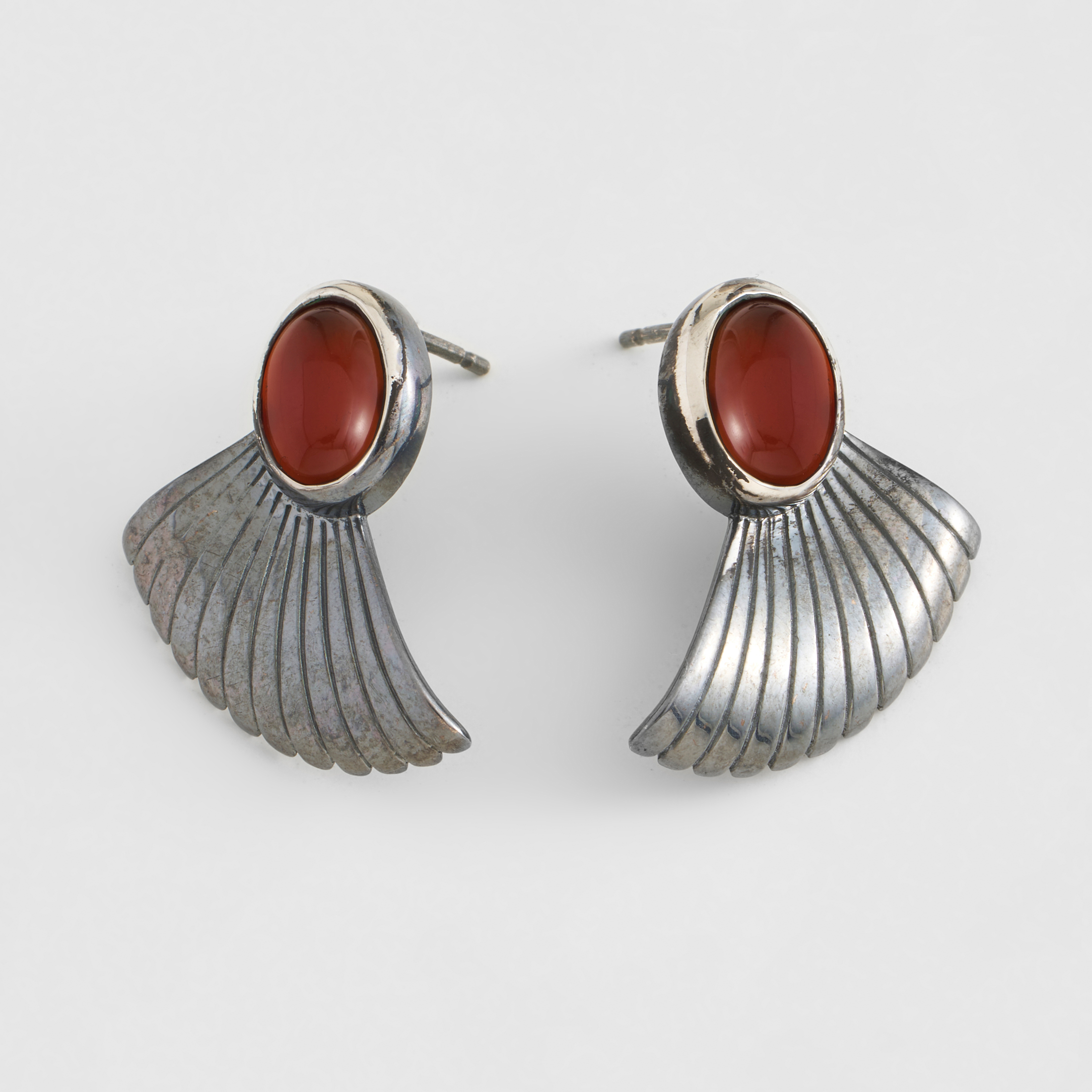 Hermes Burgundy Earrings - 
